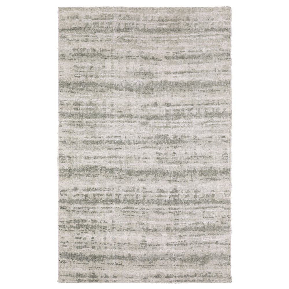 Casual Rug 6' X  9' Size in Beige/ Green Color. Picture 1