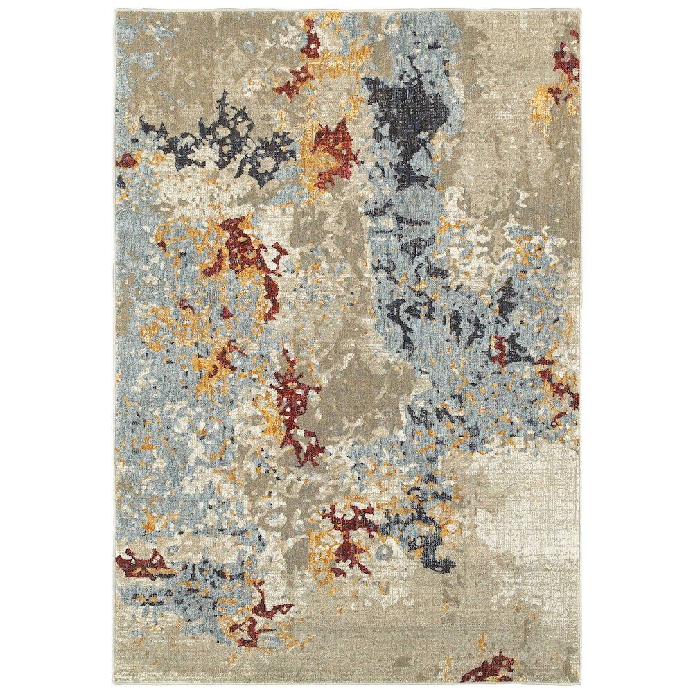 EVOLUTION Beige 3' 3 X  5' 2 Area Rug. Picture 1