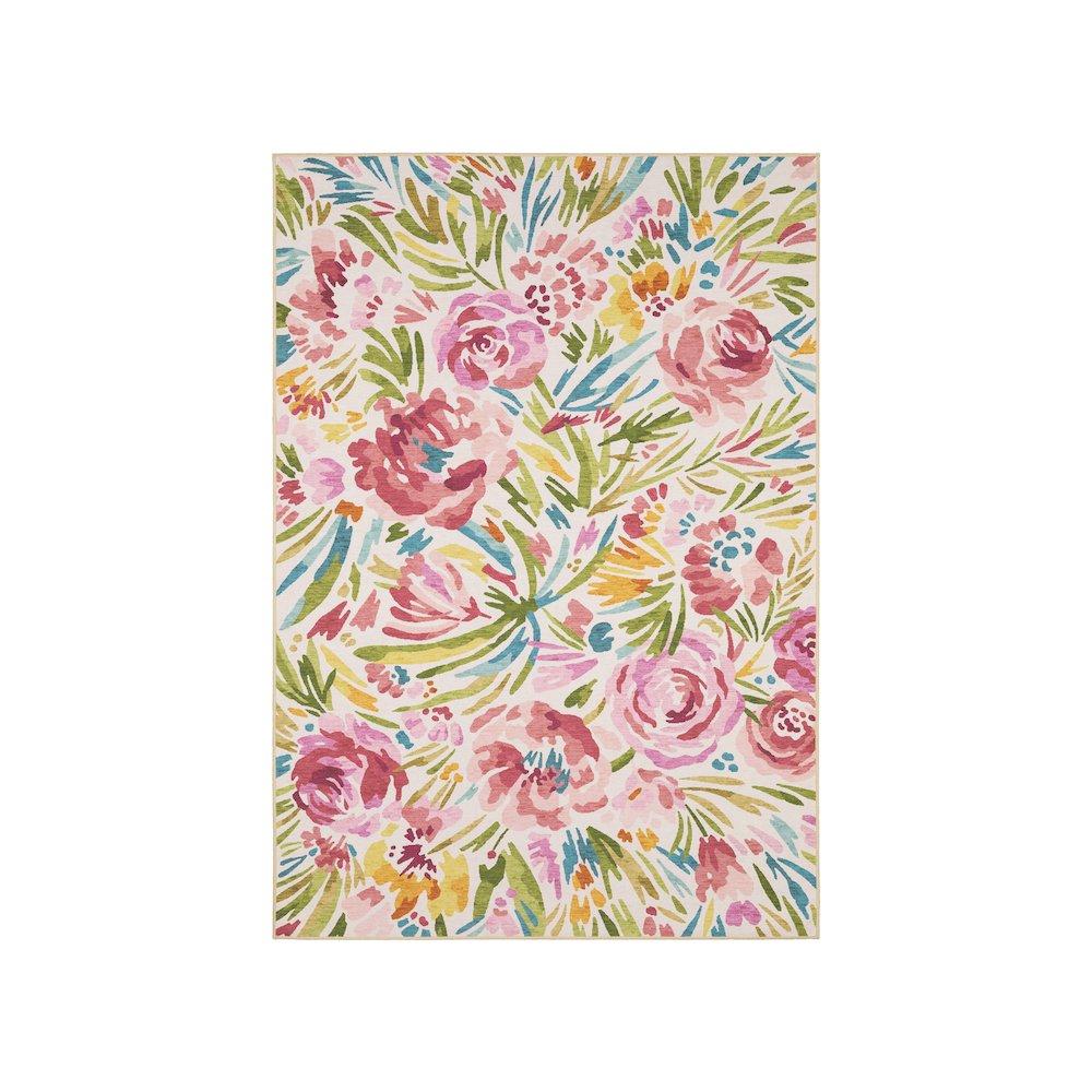 Outdoor Rug 7' 6" X 10' Size in Beige/ Multi Color. Picture 1