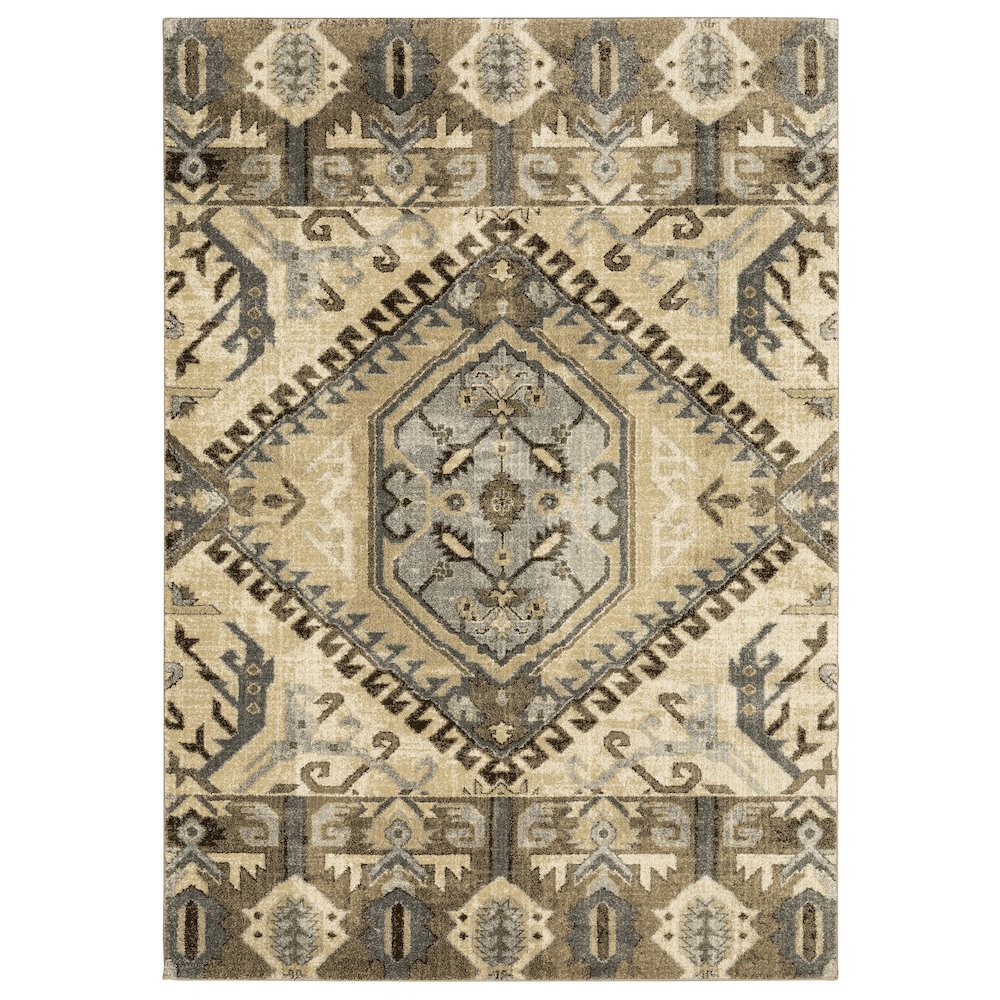 FLORENCE Beige 6' 7 X  9' 6 Area Rug. Picture 1