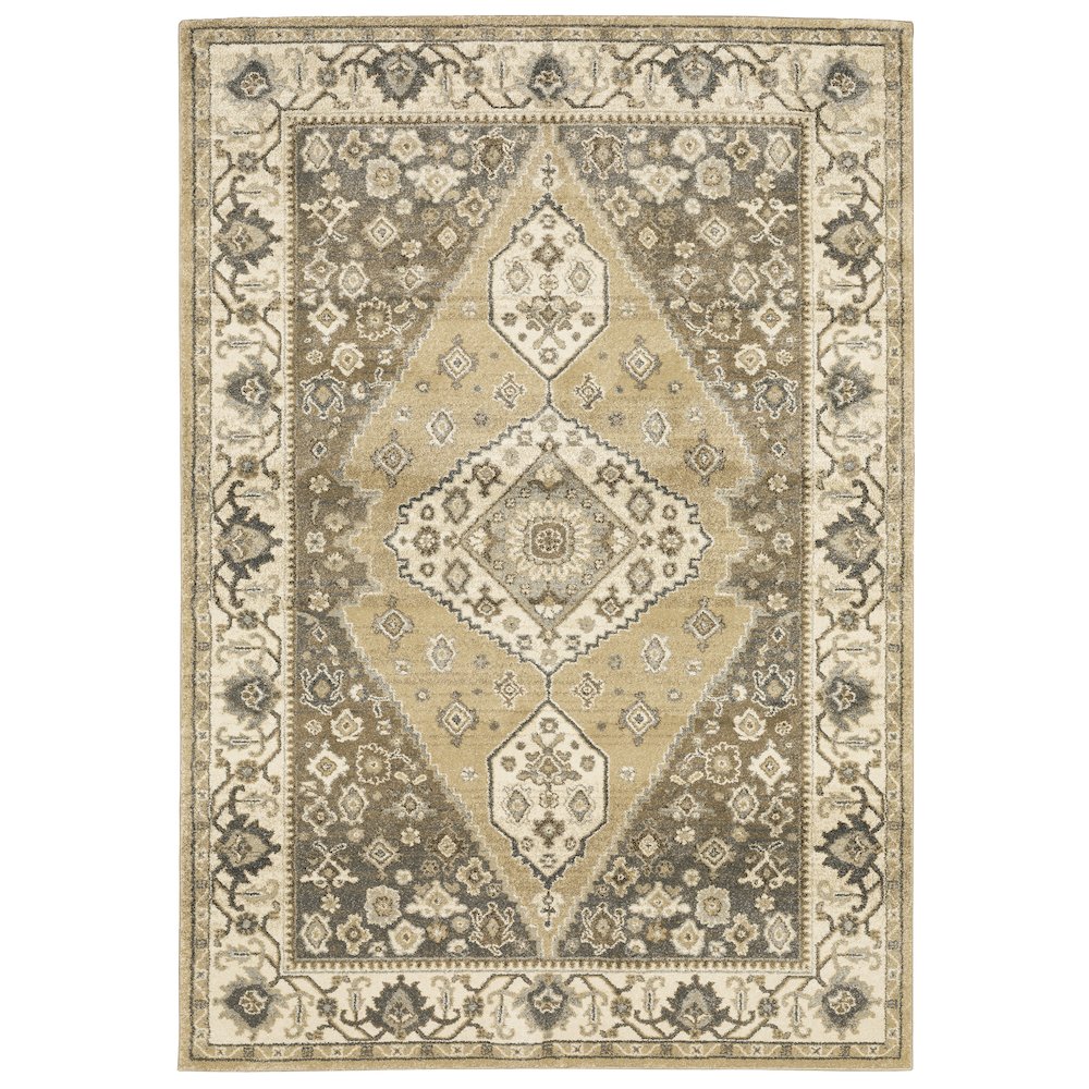 FLORENCE Beige 6' 7 X  9' 6 Area Rug. Picture 1
