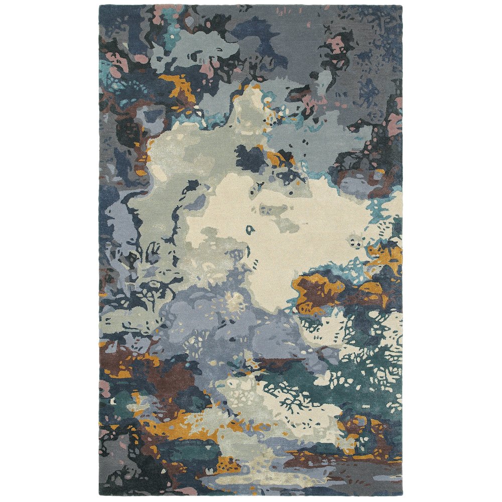 GALAXY Blue 5' X  8' Area Rug. Picture 1