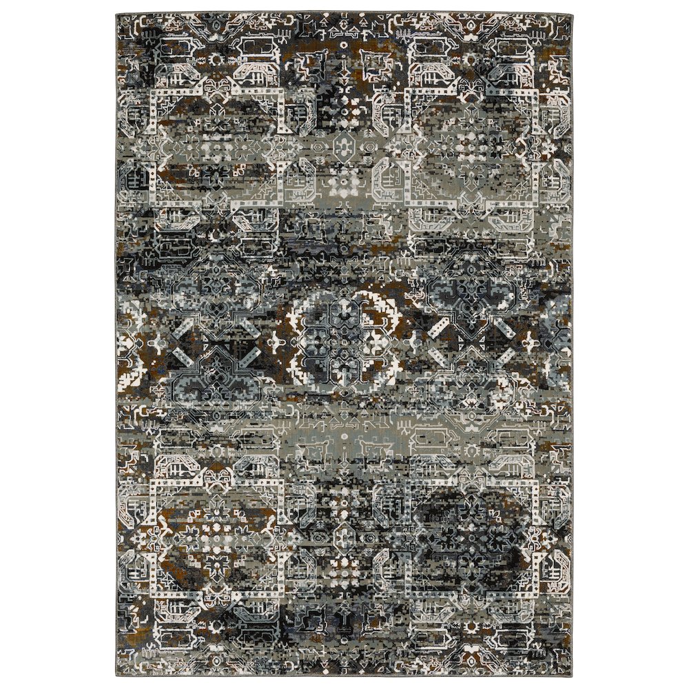 GEMINI Charcoal 5' 3 X  7' 6 Area Rug. Picture 1