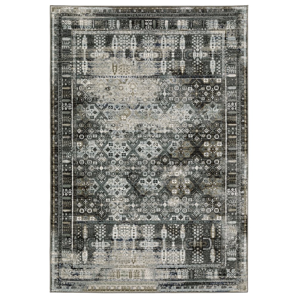 GEMINI Charcoal 5' 3 X  7' 6 Area Rug. Picture 1