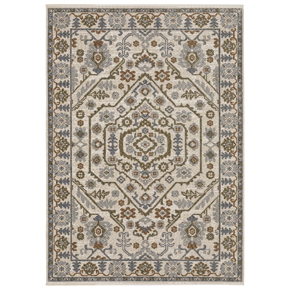 HASTINGS HA02I3'10" X  5' 5" Ivory color rug. Picture 1