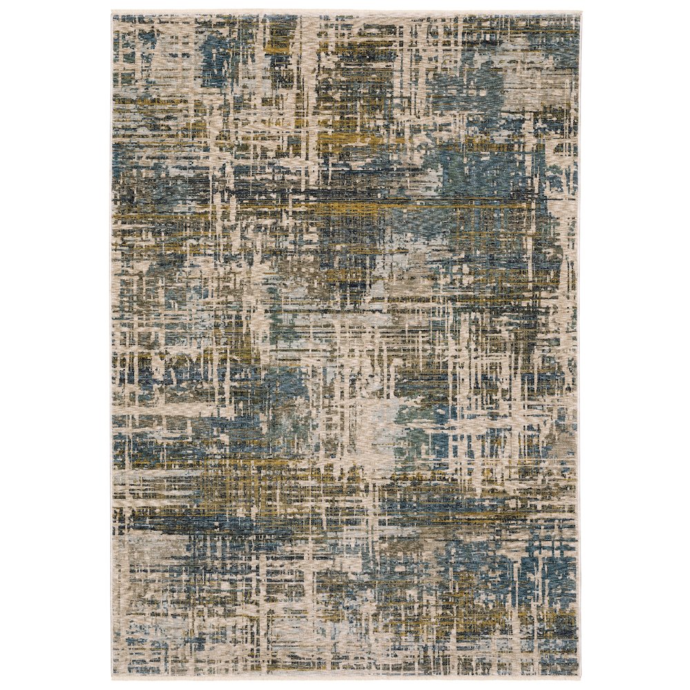 HAYDEN Blue 3' 3 X  5' Area Rug. Picture 1