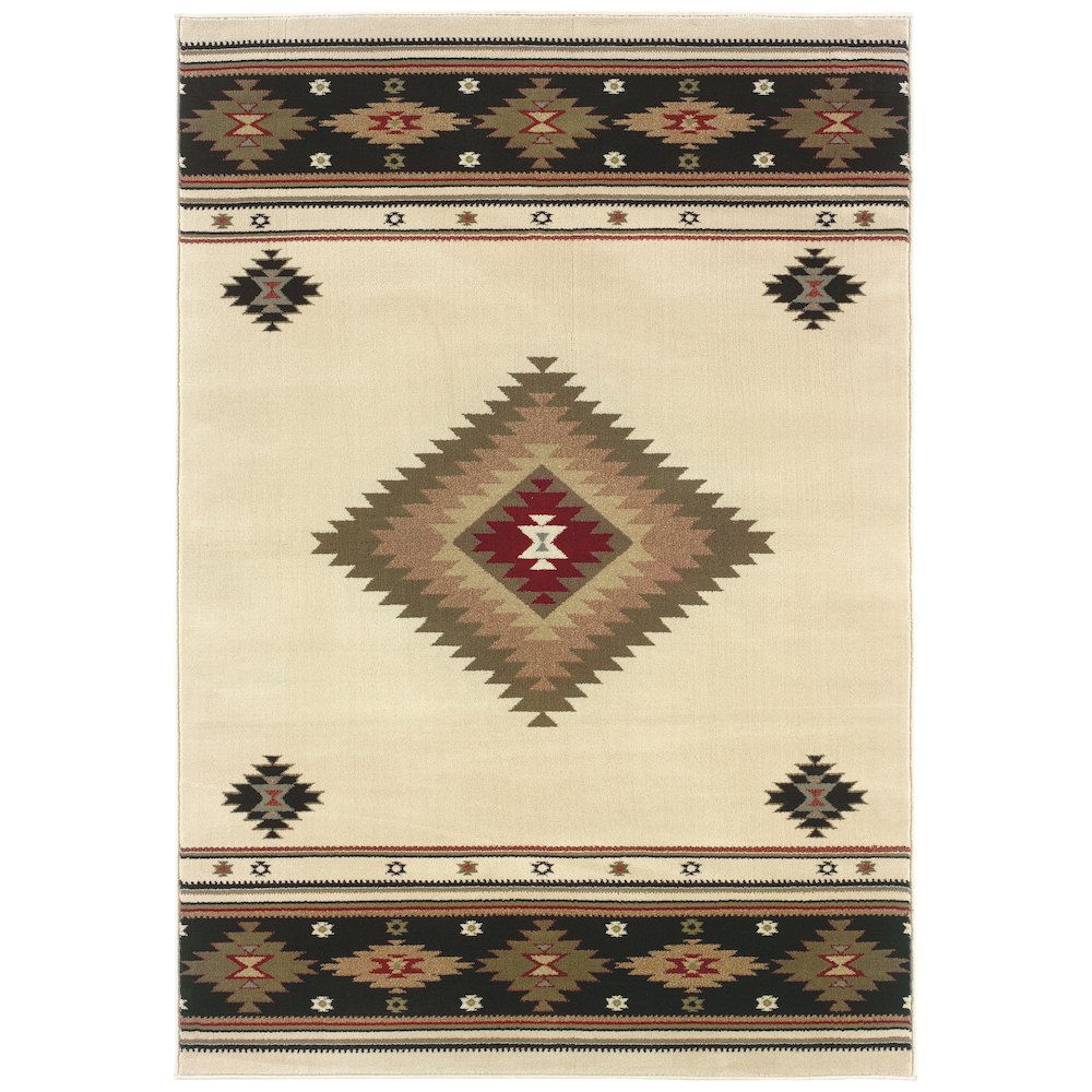 HUDSON Beige 3'10 X  5' 5 Area Rug. Picture 1