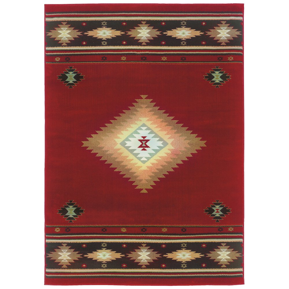 HUDSON Red 3'10 X  5' 5 Area Rug. Picture 1