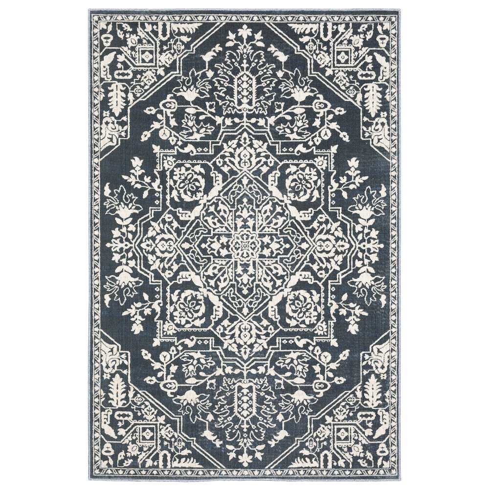 INTRIGUE Blue 5' 3 X  7' 6 Area Rug. Picture 1