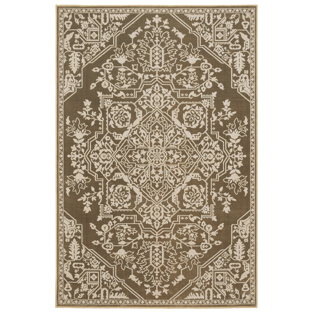 INTRIGUE Gold 5' 3 X  7' 6 Area Rug. Picture 1