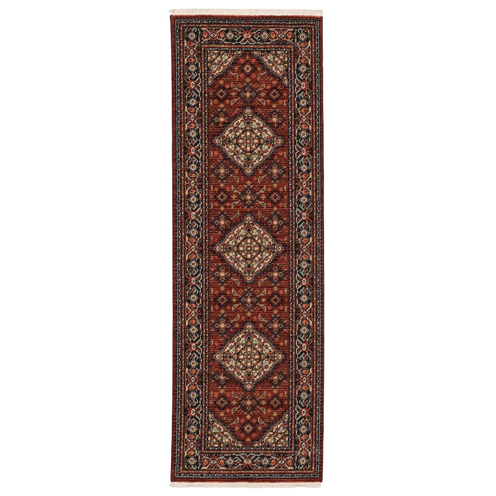 LILIHAN Red 2' 6 X 12' Area Rug. Picture 1