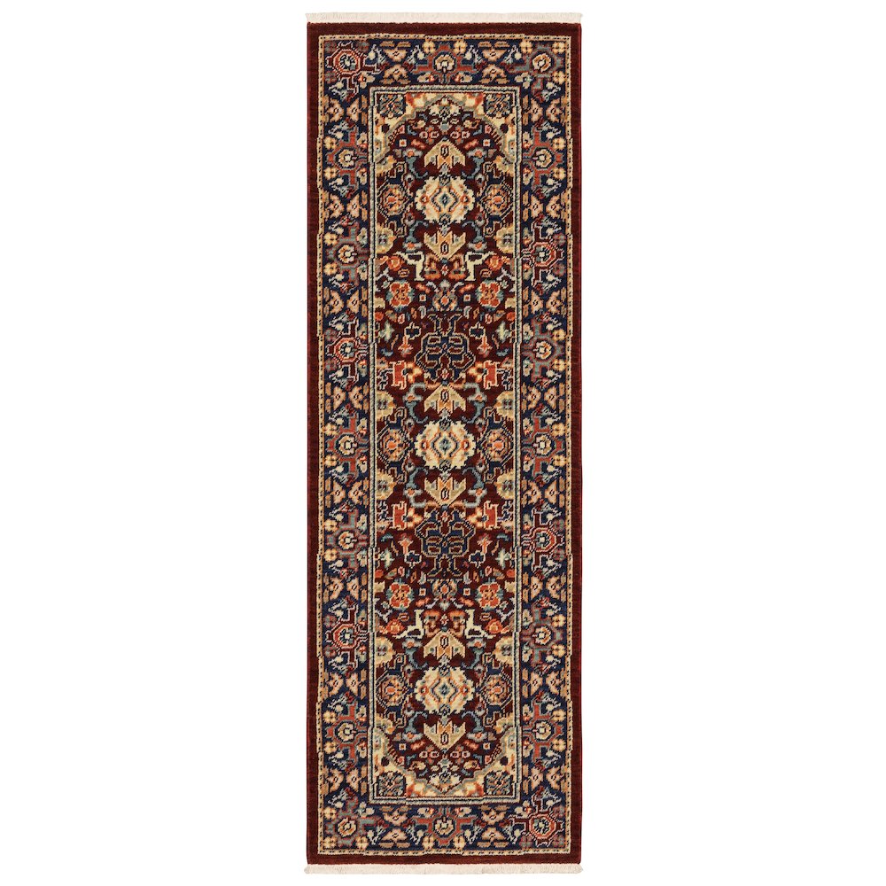 LILIHAN Red 2' 6 X 12' Area Rug. Picture 1