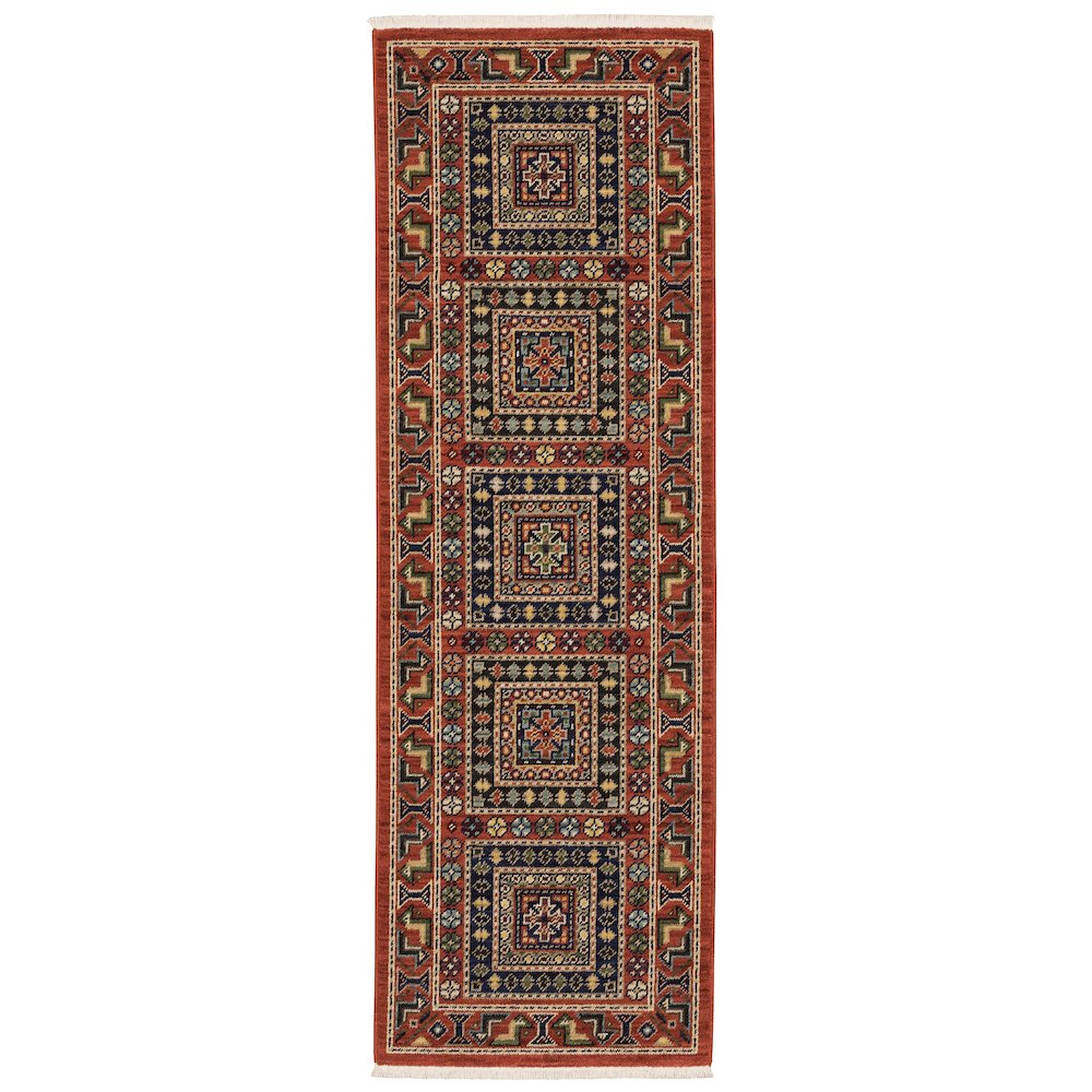 LILIHAN Red 2' 6 X 12' Area Rug. Picture 1