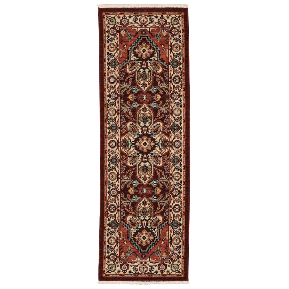 LILIHAN Red 2' 6 X 12' Area Rug. Picture 1
