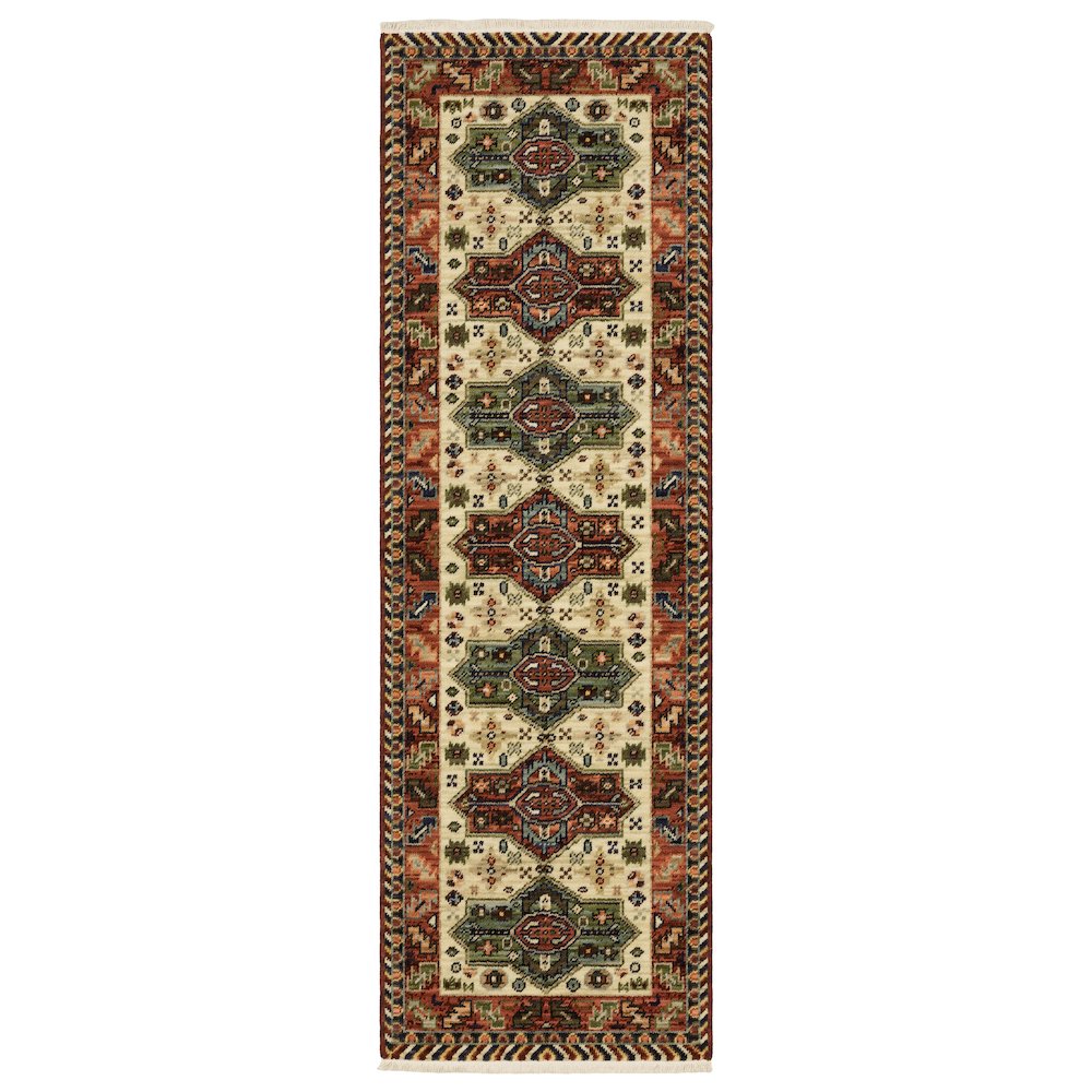LILIHAN Red 2' 6 X 12' Area Rug. Picture 1