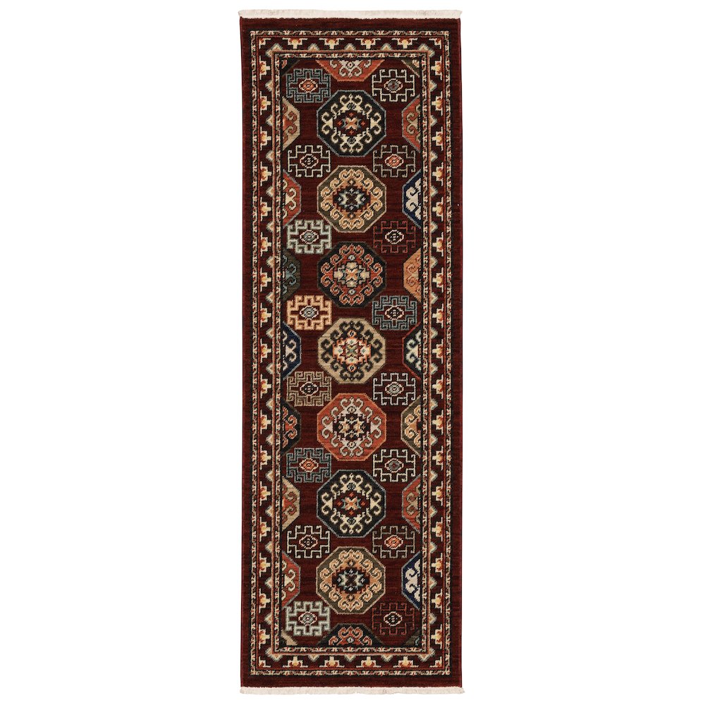 LILIHAN Red 2' 6 X 12' Area Rug. Picture 1