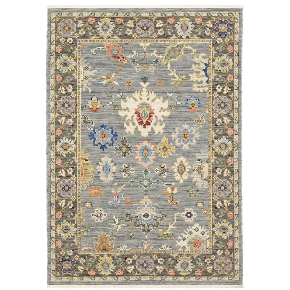 LUCCA Blue 3' 3 X  5' Area Rug. Picture 1