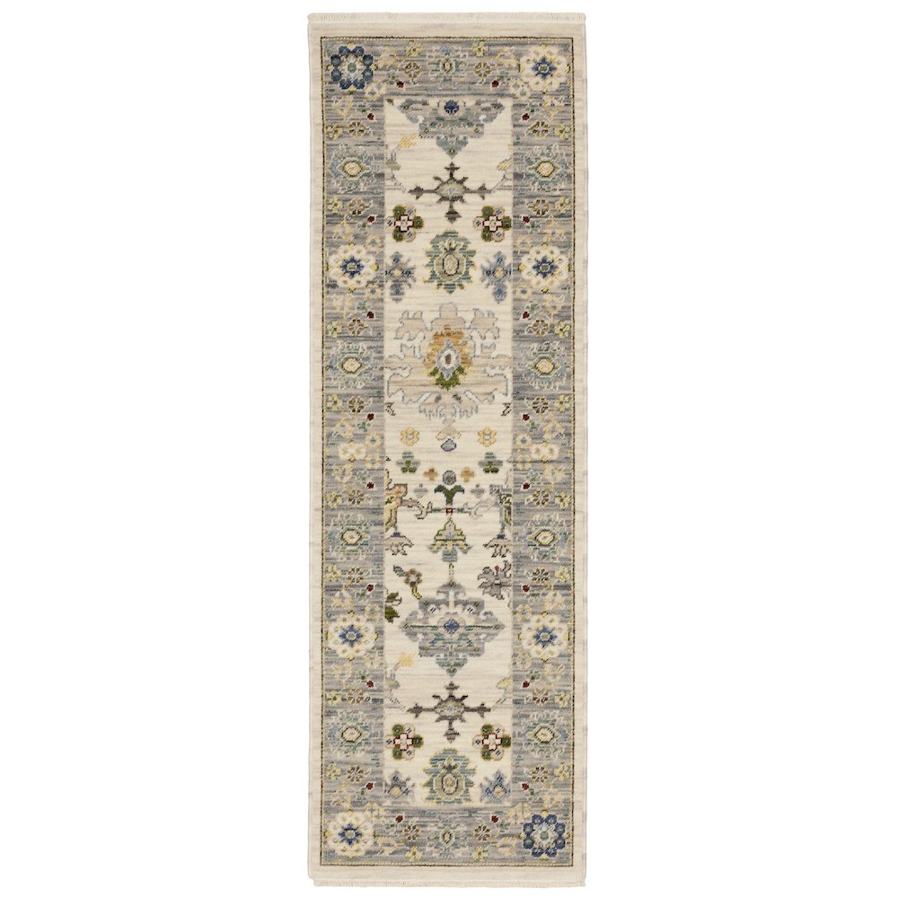 LUCCA Ivory 2' 6 X 12' Area Rug. Picture 1