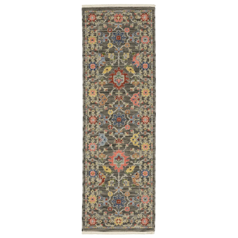 LUCCA Grey 2' 6 X 12' Area Rug. Picture 1