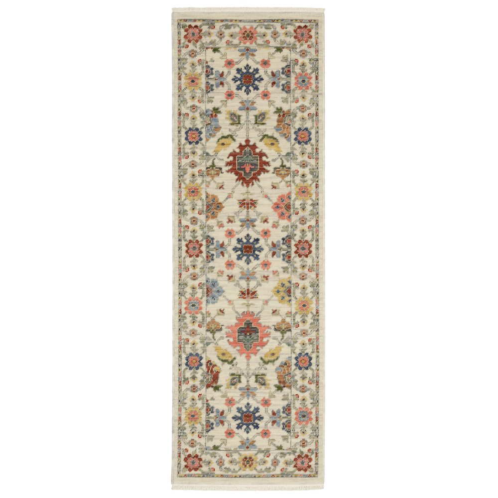 LUCCA Ivory 2' 6 X 12' Area Rug. Picture 1