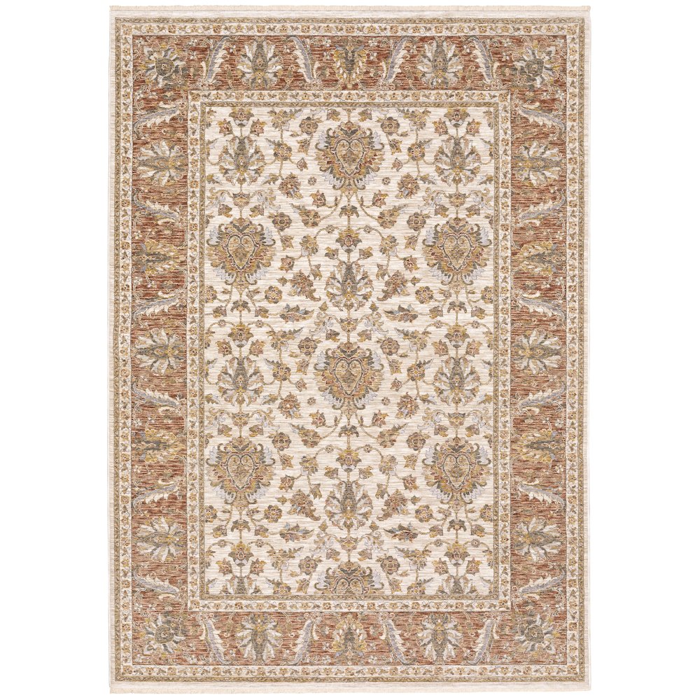 MAHARAJA Ivory 3' 3 X  5' Area Rug. Picture 1