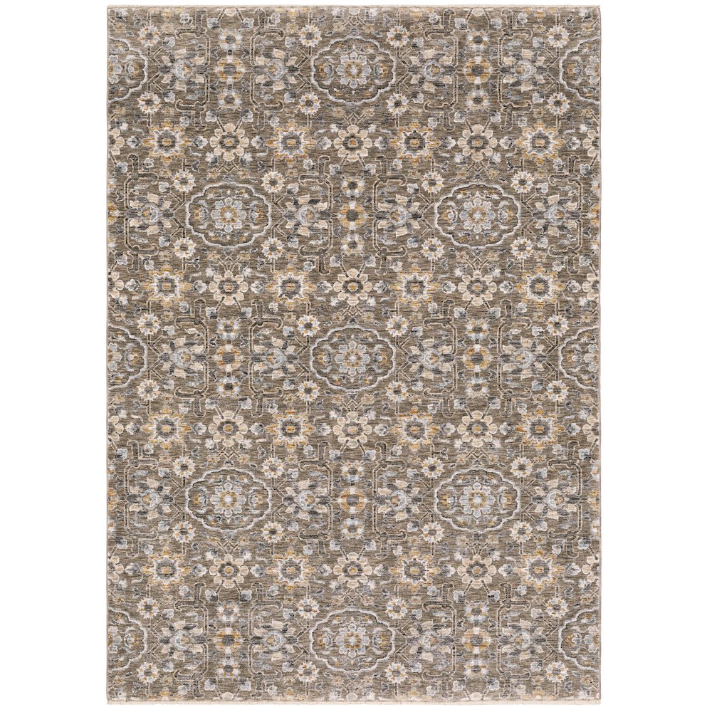 MAHARAJA Grey 3' 3 X  5' Area Rug. Picture 1