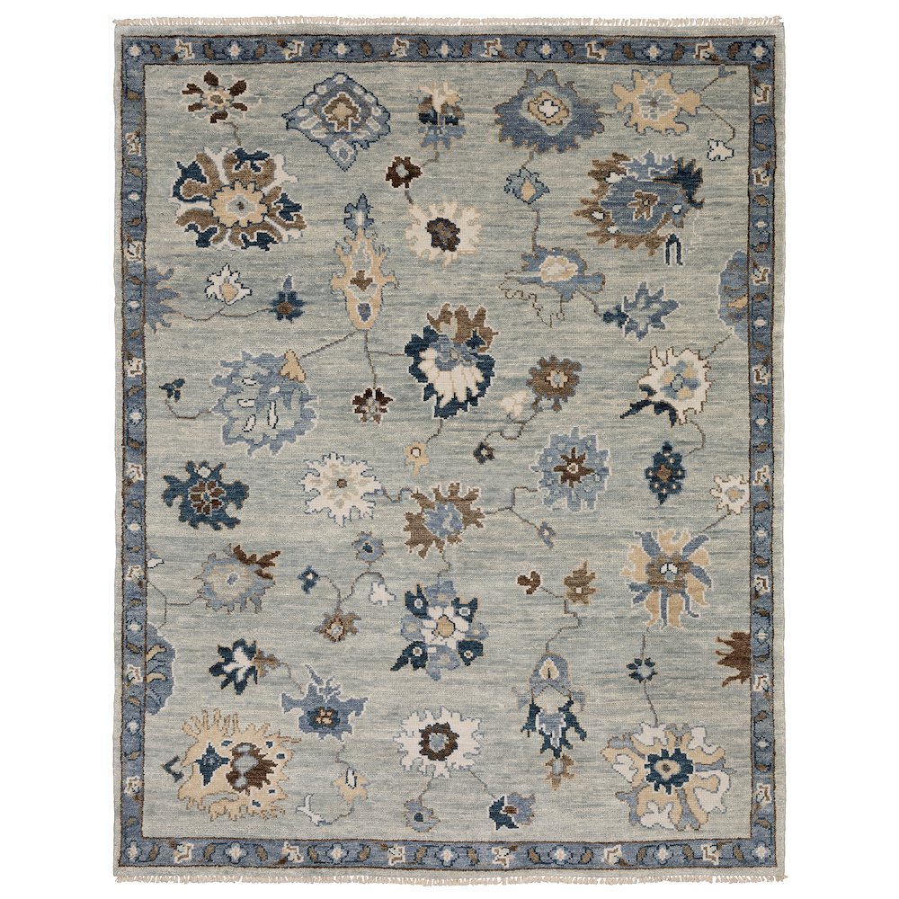 Casual Rug 6' X  9' Size in Blue/ Blue Color. Picture 1