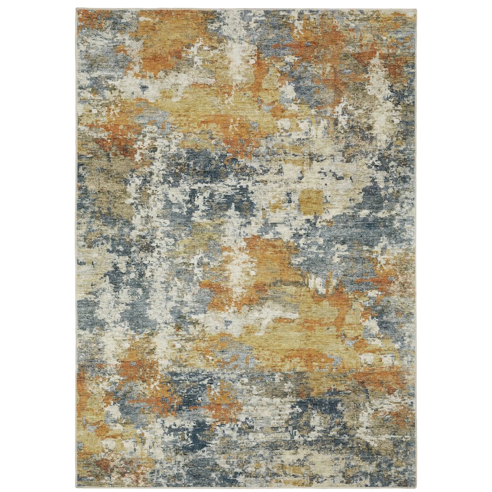 MALIBU Blue 3' 6 X  5' 6 Area Rug. Picture 1