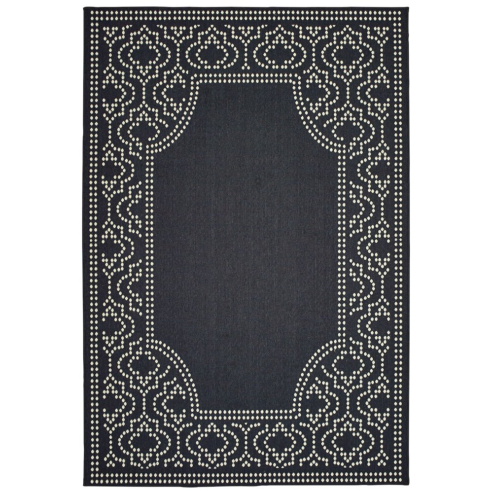 MARINA Black 2' 5 X  4' 5 Area Rug. Picture 1