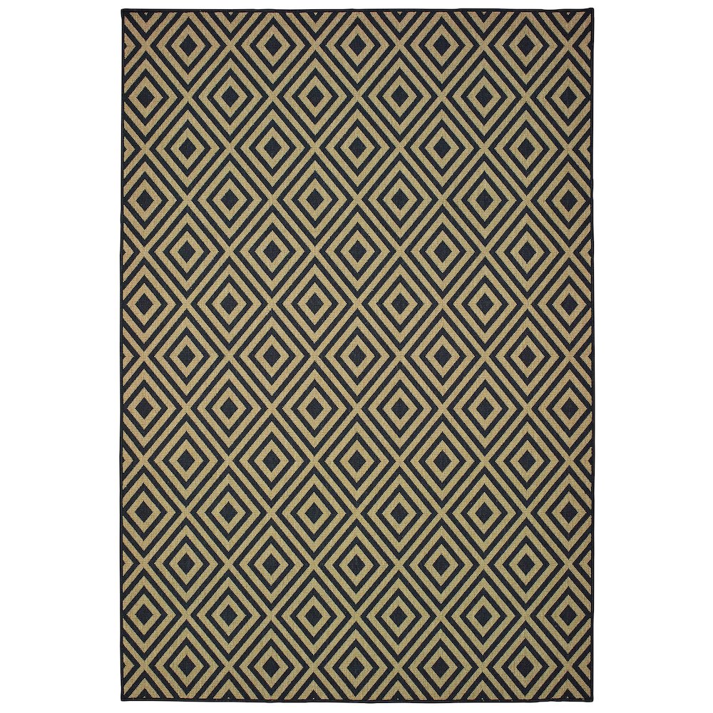 MARINA Black 2' 5 X  4' 5 Area Rug. Picture 1