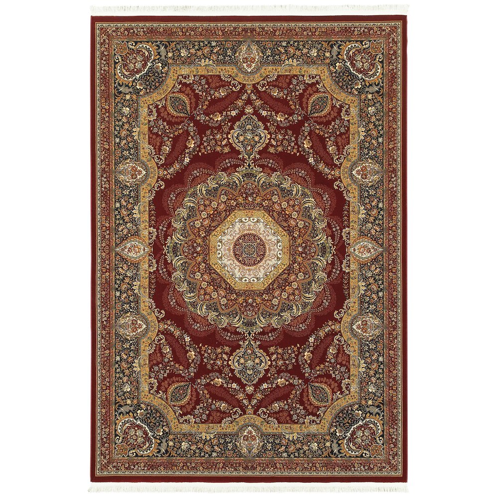 MASTERPIECE Red 5' 3 X  7' 6 Area Rug. Picture 1