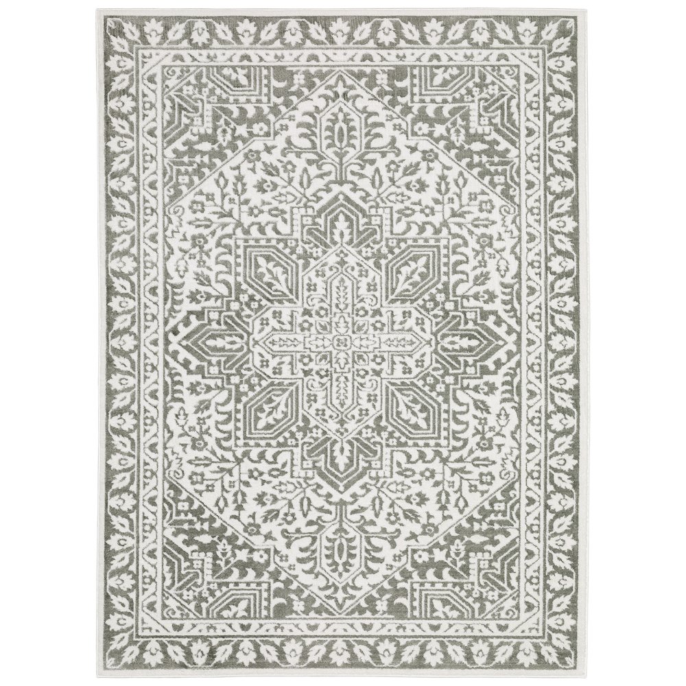 MONTECITO Grey 5' 3 X  7' 6 Area Rug. Picture 1