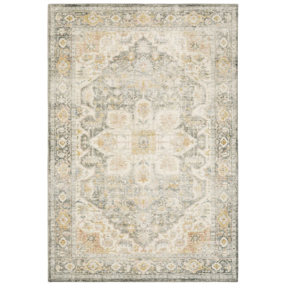 SAVOY Grey 7' 5 X 10' Area Rug. Picture 1