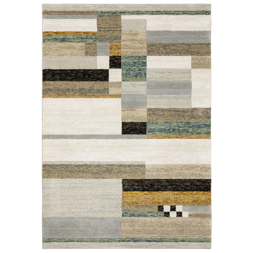 STRADA Beige 5' 3 X  7' 3 Area Rug. Picture 1