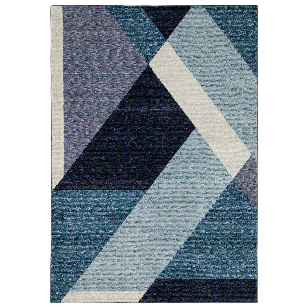 STRADA Blue 5' 3 X  7' 3 Area Rug. Picture 1
