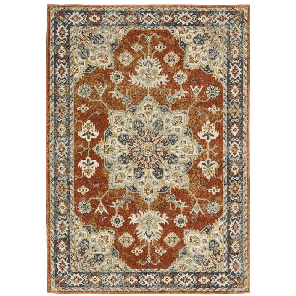 BRANSON Rust 6' 7 X  9' 2 Area Rug. Picture 1