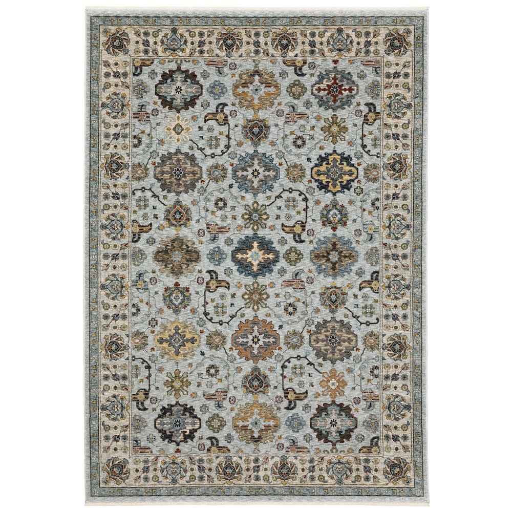 ABERDEEN Blue 5' 3 X  7' 6 Area Rug. Picture 1