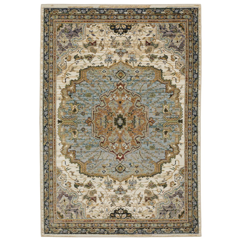 ANDORRA Ivory 5' 3 X  7' 3 Area Rug. Picture 1