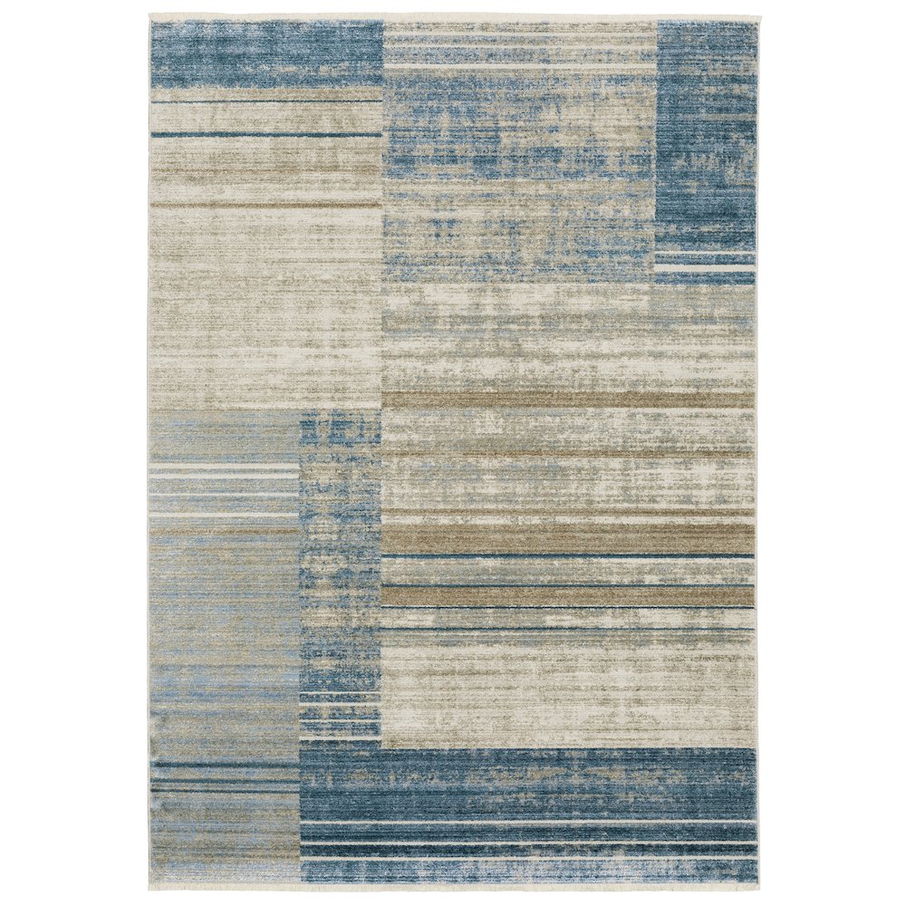 BAUER Blue 6' 7 X  9' 6 Area Rug. Picture 1