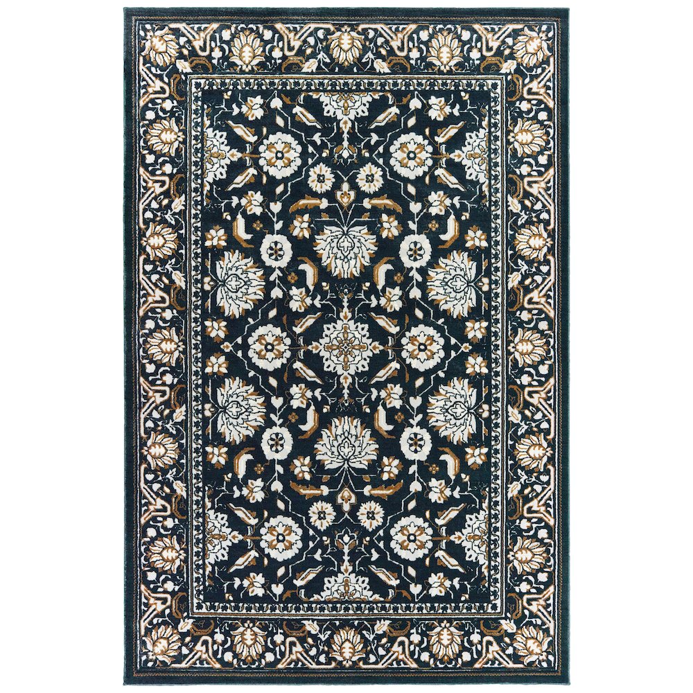 BOWEN Navy 6' 7 X  9' 6 Area Rug. Picture 1
