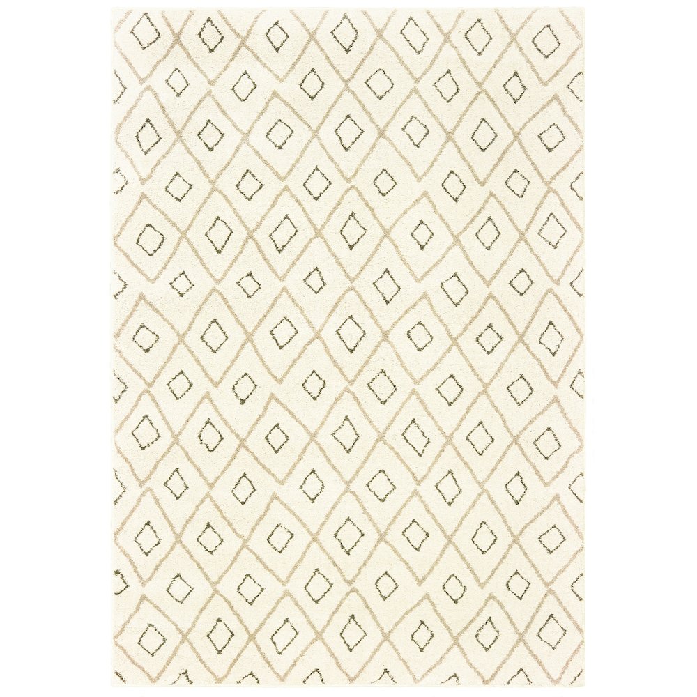 CARSON Ivory 5' 3 X  7' 3 Area Rug. Picture 1