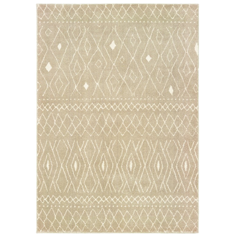 CARSON Sand 5' 3 X  7' 3 Area Rug. Picture 1