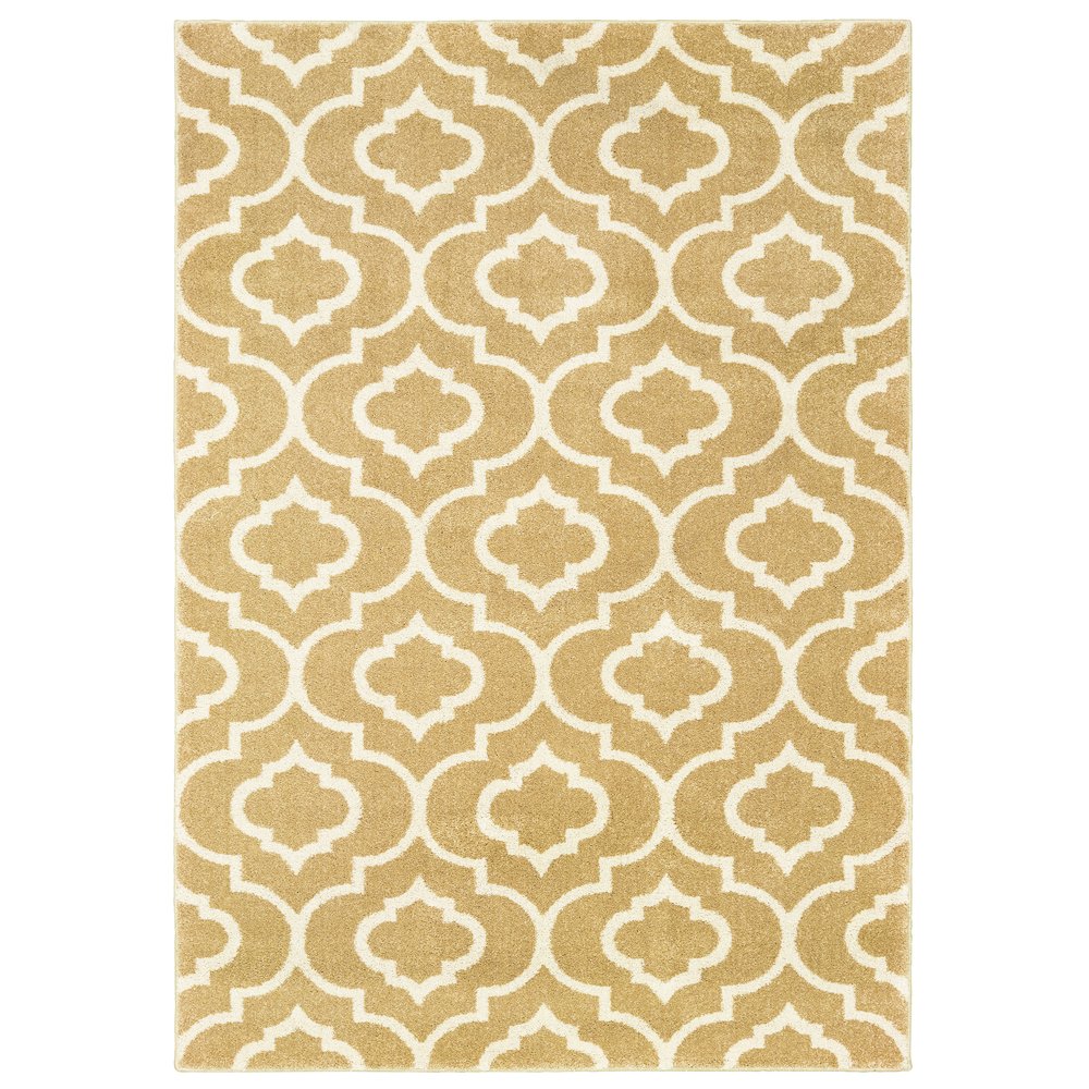 CARSON Gold 5' 3 X  7' 3 Area Rug. Picture 1