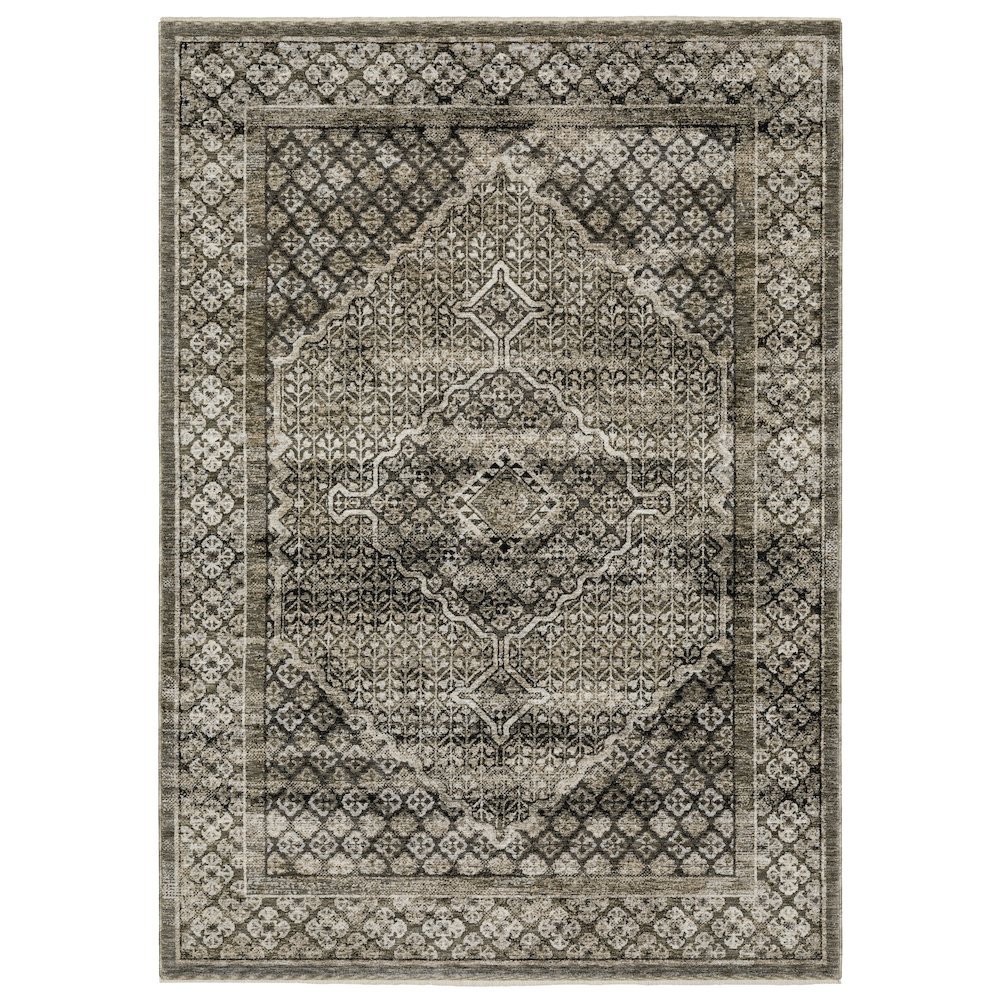 CHAMBERLAIN CH02D5' 3" X  7' 6" Grey color rug. Picture 1