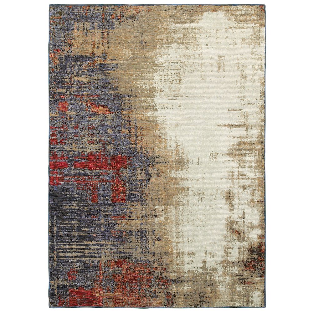 EVOLUTION Ivory 5' 3 X  7' 3 Area Rug. Picture 1