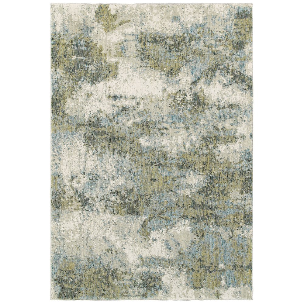 EVOLUTION Blue 5' 3 X  7' 3 Area Rug. Picture 1