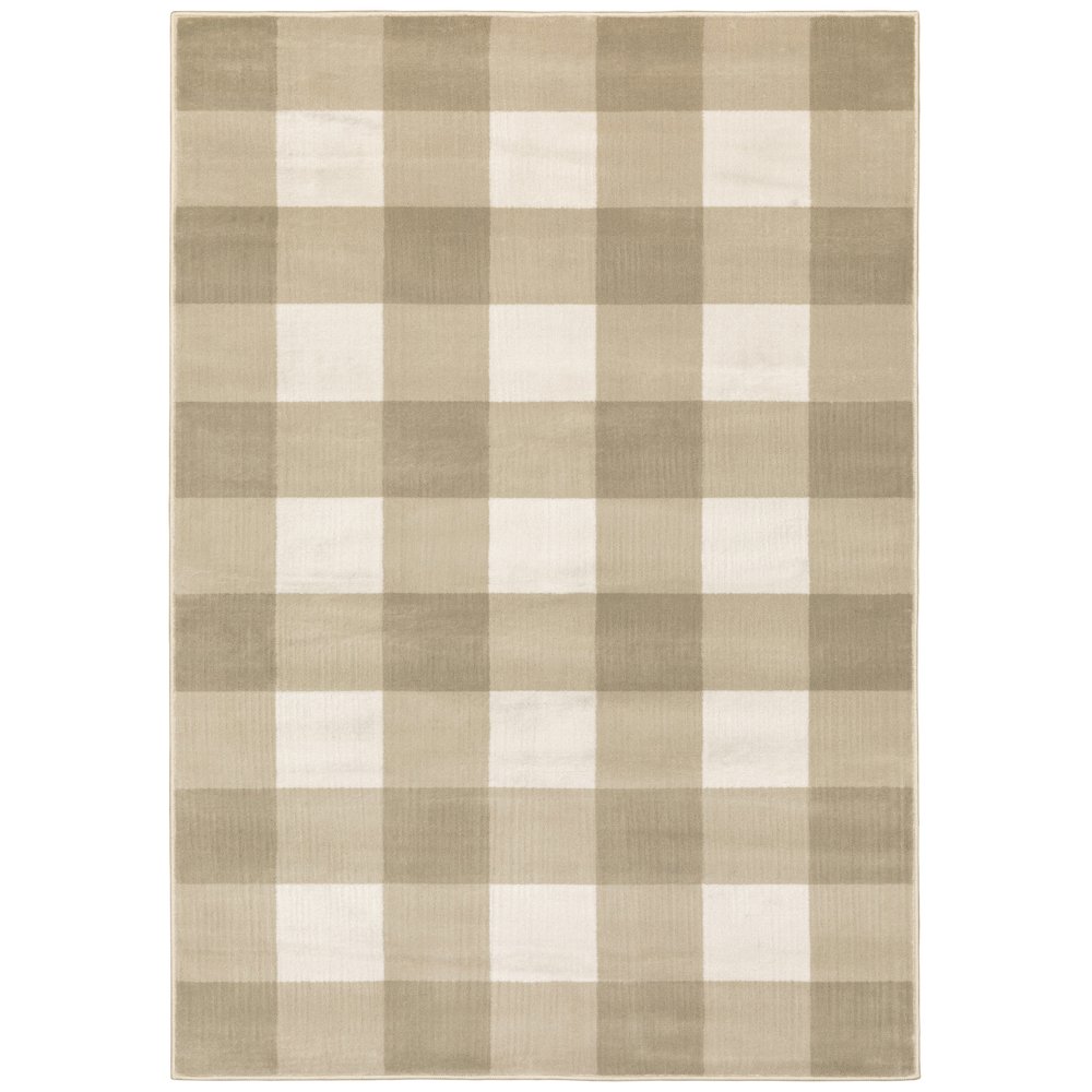GEORGIA Beige 6' 7 X  9' 2 Area Rug. Picture 1