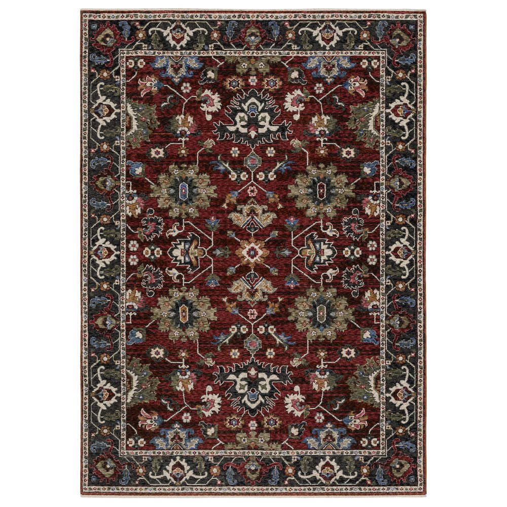 HASTINGS HA03V5' 3" X  7' 6" Red color rug. Picture 1