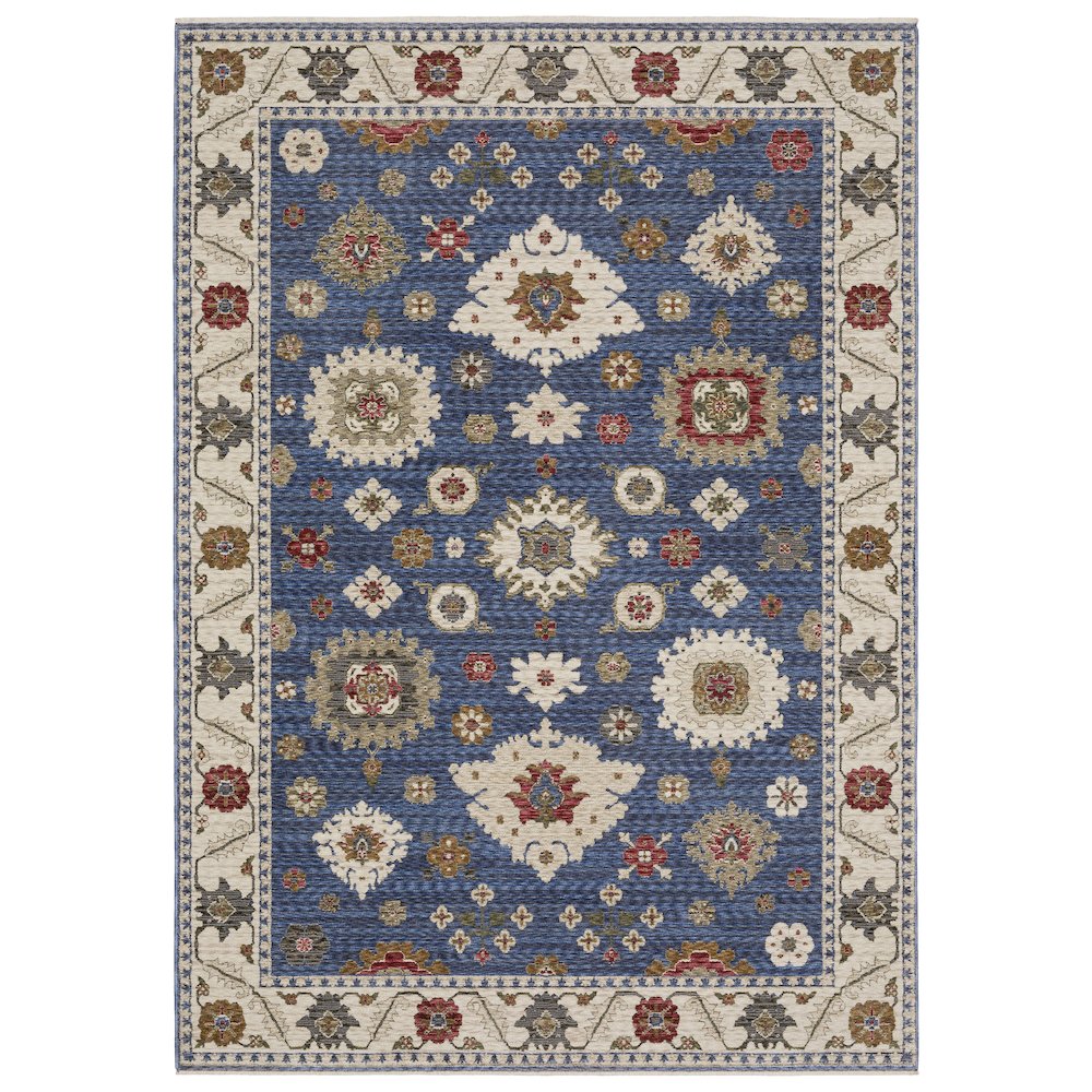 HASTINGS HA06Z5' 3" X  7' 6" Blue color rug. Picture 1