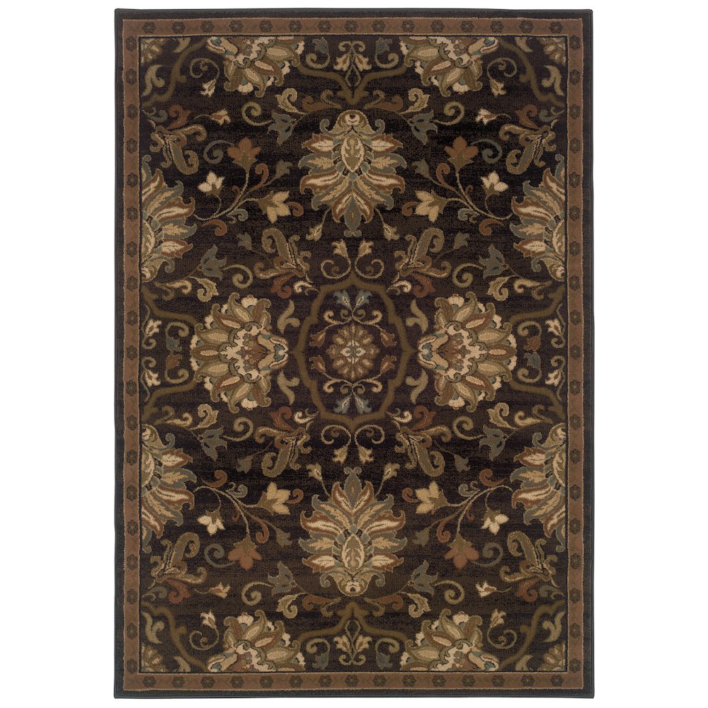 HUDSON Brown 5' 3 X  7' 6 Area Rug. Picture 1